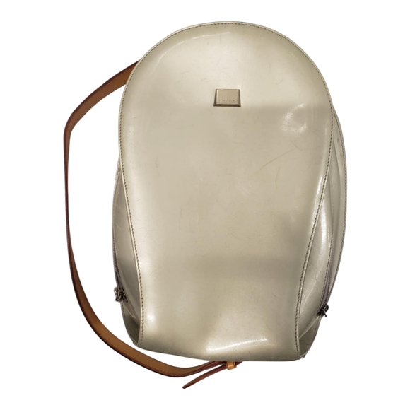 Carlo Rino Patent Leather Backpack - Picture 3 of 14